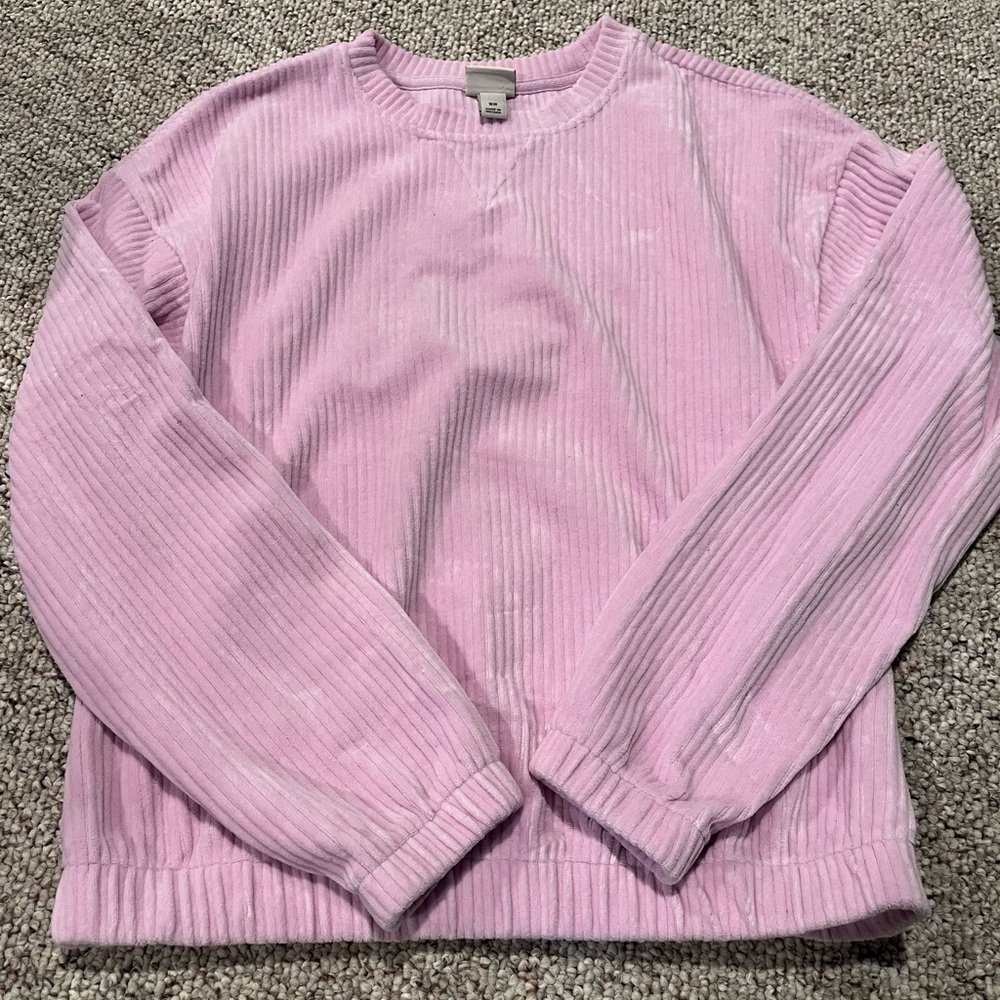 Women’s long sleeve velvet shirt